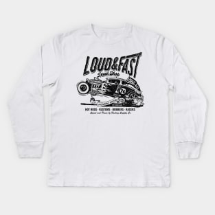 Loud & Fast Speed Shop Hot Rod Kids Long Sleeve T-Shirt